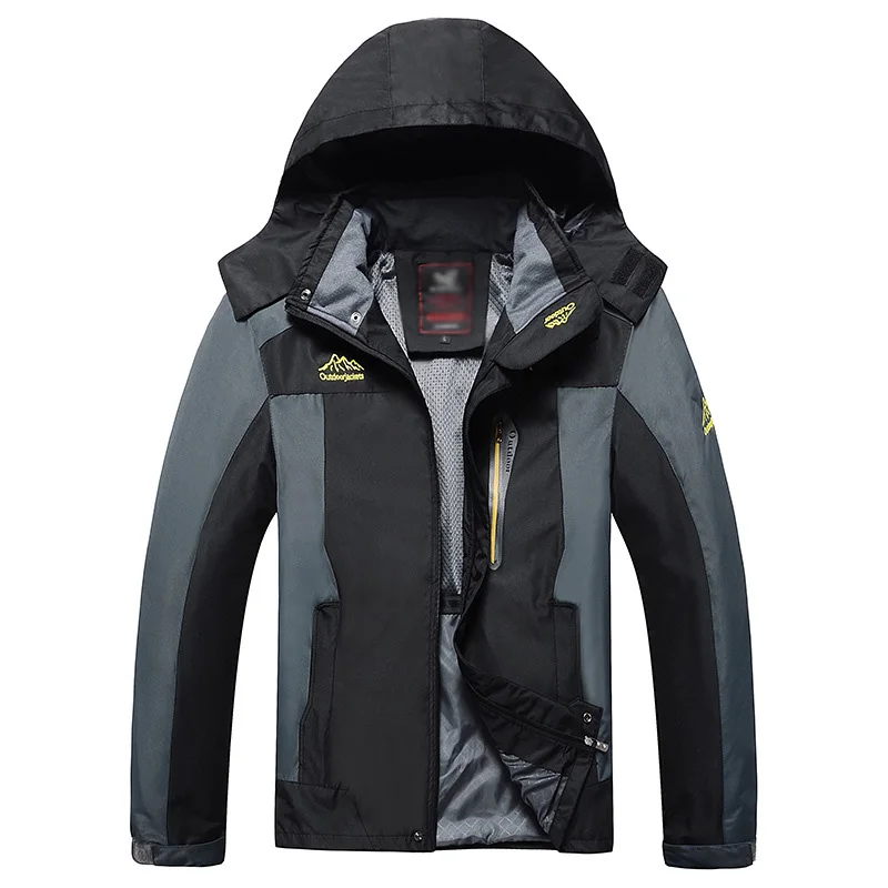 

FALIZA 2018 New Men's Thin Waterproof Windpoof Jackets Men Spring Autumn Jacket Coats Male Brand Clothing Plus Size L-8XL JK110