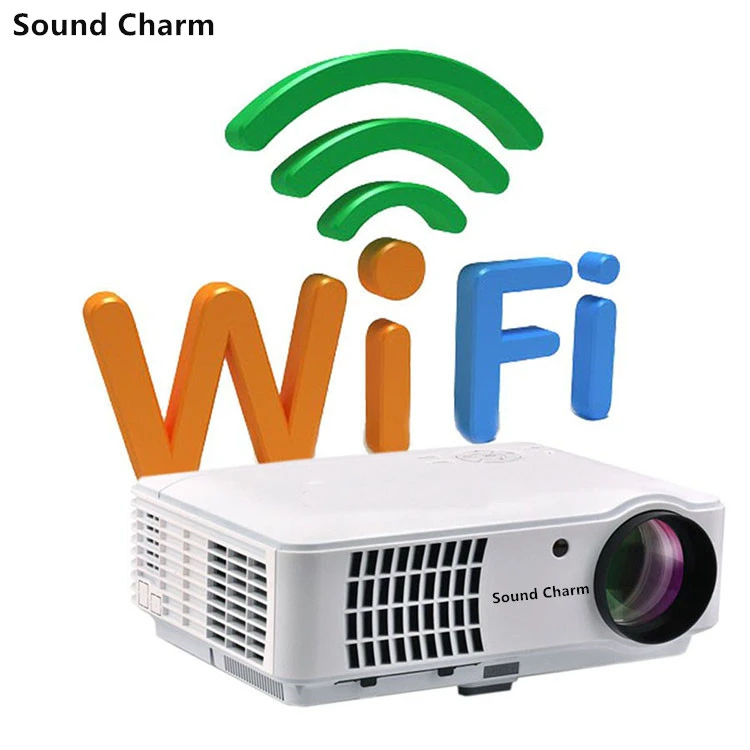 best projector Sound charm Biggest Sale LED Full HD LED Smart Projector,Android WIFI Projector Support 1080P best projector for home theater