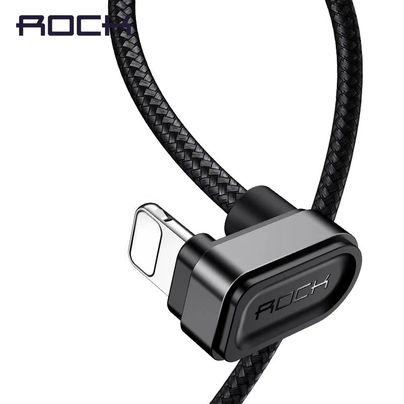 

ROCK Game Cable for iPhone 8 1M 2M U Shape USB Lighting Cable for iPhone 7 6 Plus 5 5s SE Fast Charging 8 Pin Data Cord
