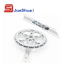 52T Silver Color Folding Bicycle Crankset 170mm Bike ChainWheel For Cycling JS-ZM-34
