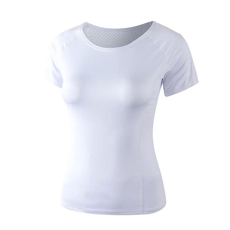 Спортивная Женская Сетчатая футболка с коротким рукавом для бега, Быстросохнущий Топ для йоги, фитнеса, тренажерного зала, футболка, летняя спортивная футболка, deporte mujer