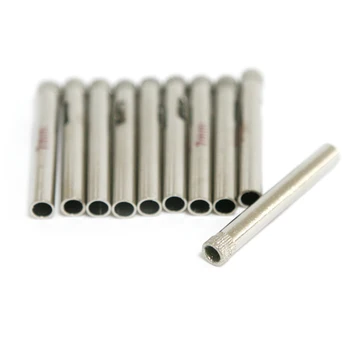 

10pcs 7mm Dia Diamond Tipped coated drill bit drills hole saw for glass marble