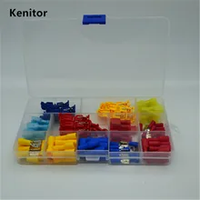 90 шт. провода кабельных разъемов клеммы обжимной скотч замок быстрого сращивания Электрический автомобильный аудио изолированный Мужской Женский обжимной Лопата