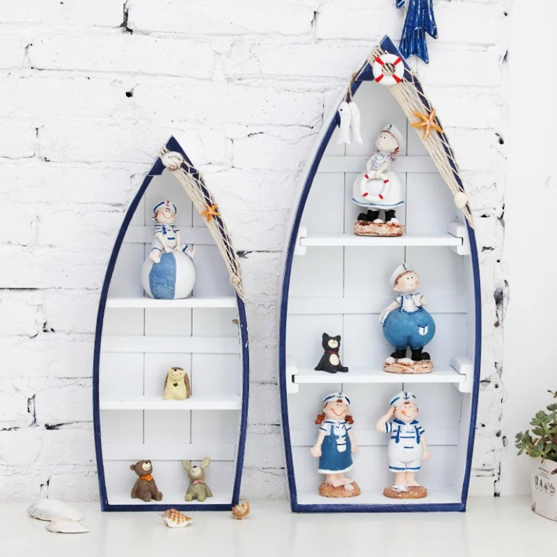 

Mediterranean Style Ship Shaped Cabinet Living Room Decorations Marien Crafts Modern Wood Cabinet Home Decoratation Accessories