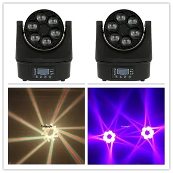 

8 pieces Bee eye 6x15w rgbw led moving head led light dmx moving beam Small bee eye light