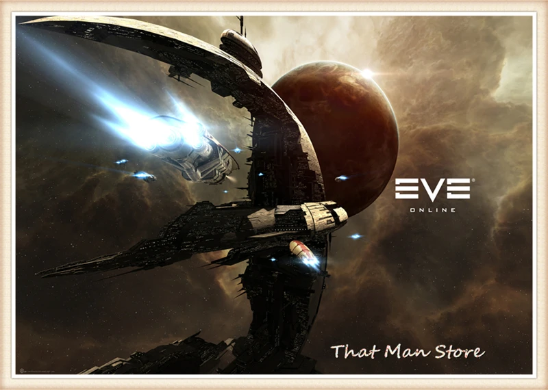 Плакаты EVE Online фотообои с белым покрытием печать прозрачное изображение домашний
