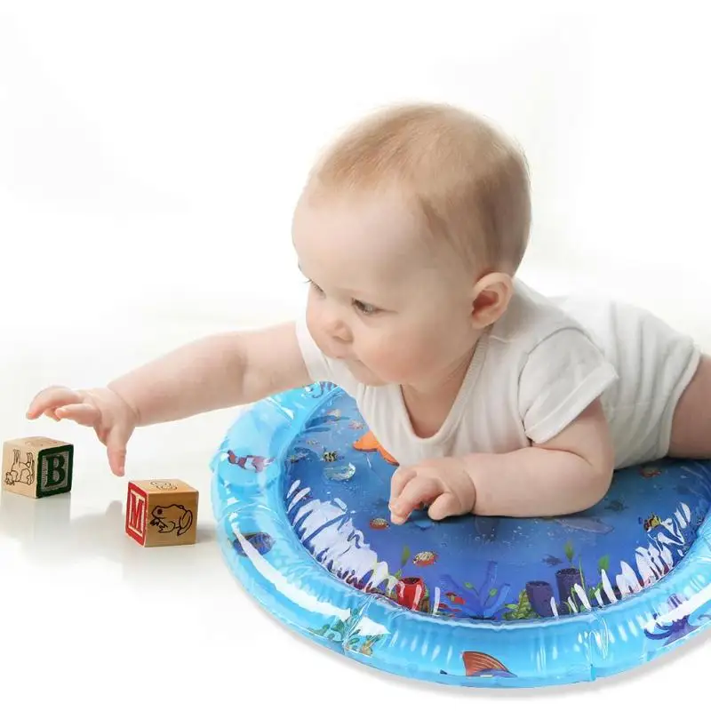 Надувной коврик для новорожденных во время живота детский водный игр игрушки