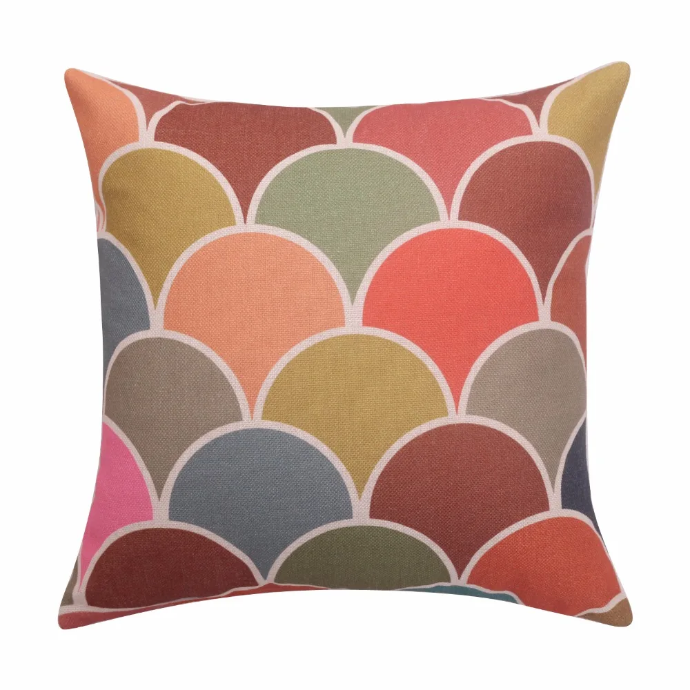 Scale Cushion Covers Seamless Throw Pillow Covers Geometric Decorative