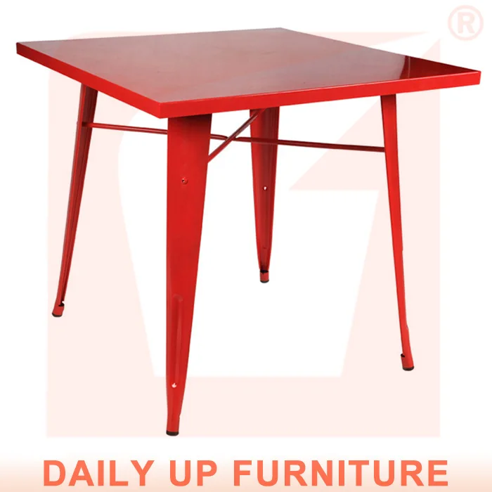 Iron Sale Tables Apply Red Square Metal Legs Office Desk Black