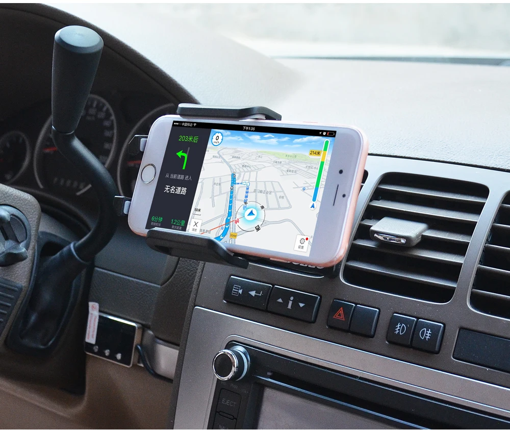 Cobao Универсальный Автомобильный держатель для телефона 360 Регулируемый Автомобильный держатель для мобильного телефона на вентиляционное отверстие подставка для iPhone 8 7 6 samsung