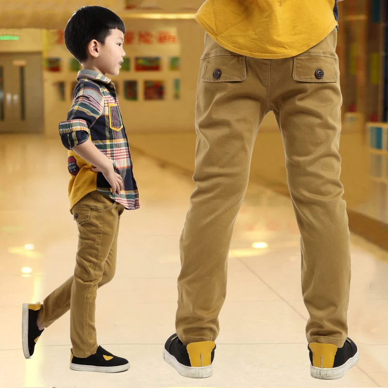 Kopen Jongen kind casual broek herfst en winter kind broek plus fluwelen 2017 kinderkleding herfst verdikking grote jongen broek
