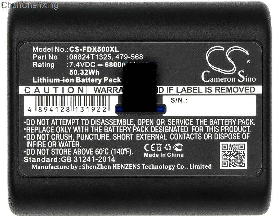 Cameron Sino батарея 6800 мАч 06824T1325 479 568 MBP LION для Fluke DSX Versiv 5000 CableAnalyzer Versiv|Цифровые