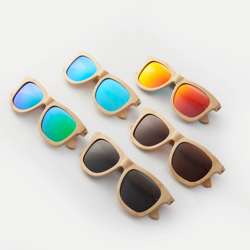 Beste CUUPA Retro Hout Vrouwen zonnebril mannen hoogwaardige Brand Design Gesneden bamboe frame Gepolariseerde zonnebril Beach brillen