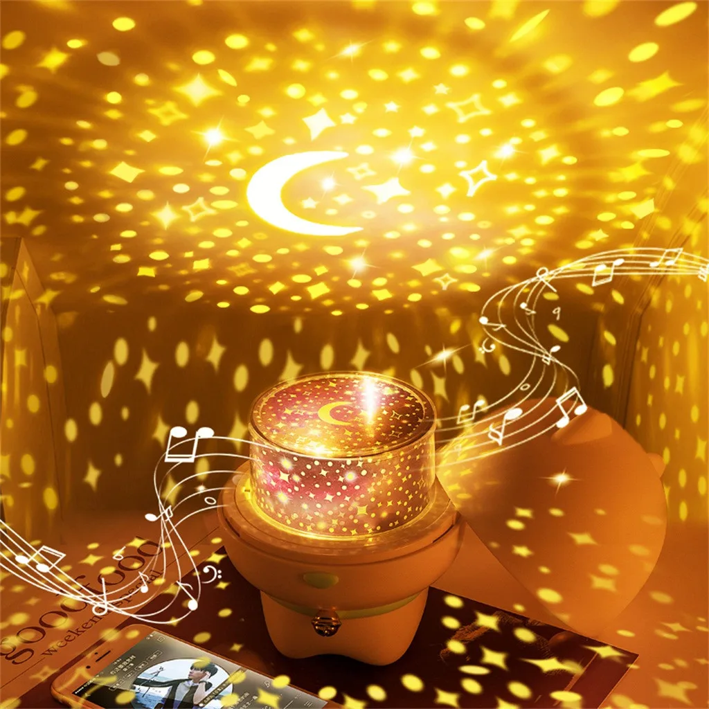

Meng pet projection lamp Cosmic Night Light Projection Lamps Romantic Xinghai Birthday - 6 Modes USB cable Lighting
