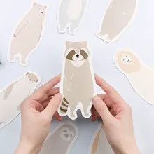 1 шт. милые мягкие милые животные Закладка письмо любовная Закладка для книги 30 листов