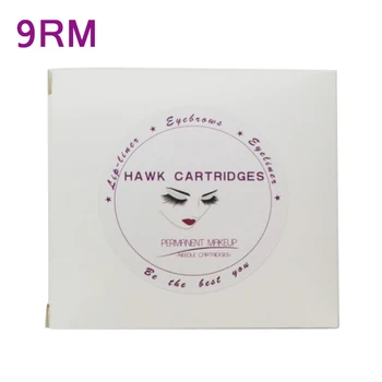 

10 Pieces/Box 9RM Round Magnum Permanent Makeup Cartridge Tattoo Needles for Eyebrow Eyeliner, Lips