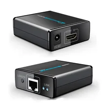 New 50m HDMI Extender Transmitter Receiver Sender with RJ45 LAN Interface CAT6 Signal Network Cable For HDTV DVD Projector
