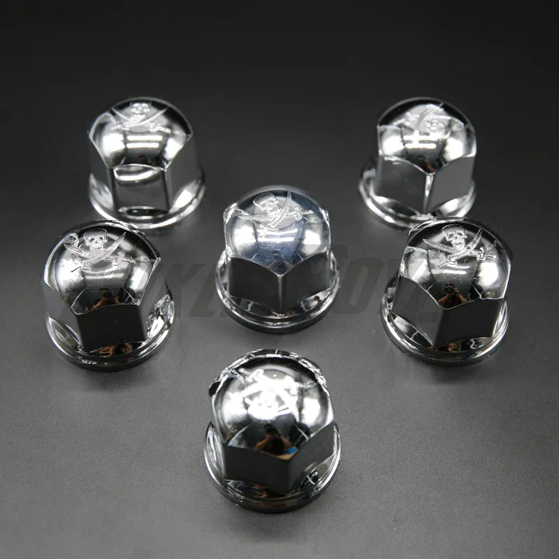 

6pcs 41mm Truck Tyre Wheel Hub Covers Protection Caps Wheel Nuts Covers Nut Caps Hub Screw Protector Dust Proof Bolt Rim