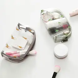 Водонепроницаемый прозрачный ПВХ для ванной косметический сумка в Корейском стиле для женщин косметичка сумка для туалетных