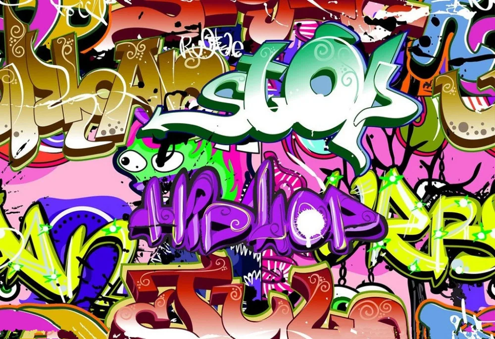 

SHENGYONGBAO 7x5ft Vinyl Custom Digital Photography Backdrops Prop Photo Studio Background Graffiti TY-096