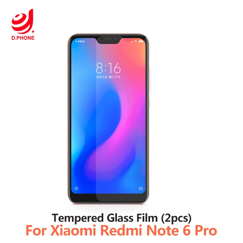 

2pcs Screen Protector For Xiaomi Redmi Note 6 Pro Protective Glass For Redmi Note6 Pro Tempered Glass Film