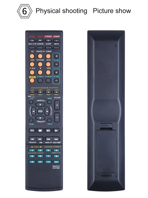 Remote Control for YAMAHA Audio Receiver RAV315 YHT380