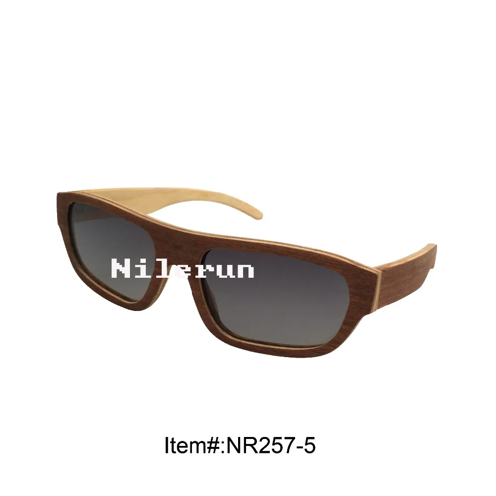 

fashion unisex light thin recycled wood eyewear sunglasses