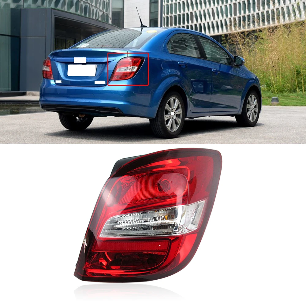 

CAPQX For Chevrolet Aveo Saloon 14-16 Rear Bumper Taillight Tail Lamp Brake Light Parking Stop lamp Tail Light Taillamp Assy