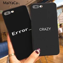 MaiYaCa черный минималистичный текст новейший супер милый чехол для телефона s для iphone X 8 8plus черный чехол и 7 7plus 6 6s