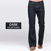 GRG Mens Winter Stretch Denim Jeans Thicken Warm Pants Slim Slightly Flare Trousers Boot Cut Fit