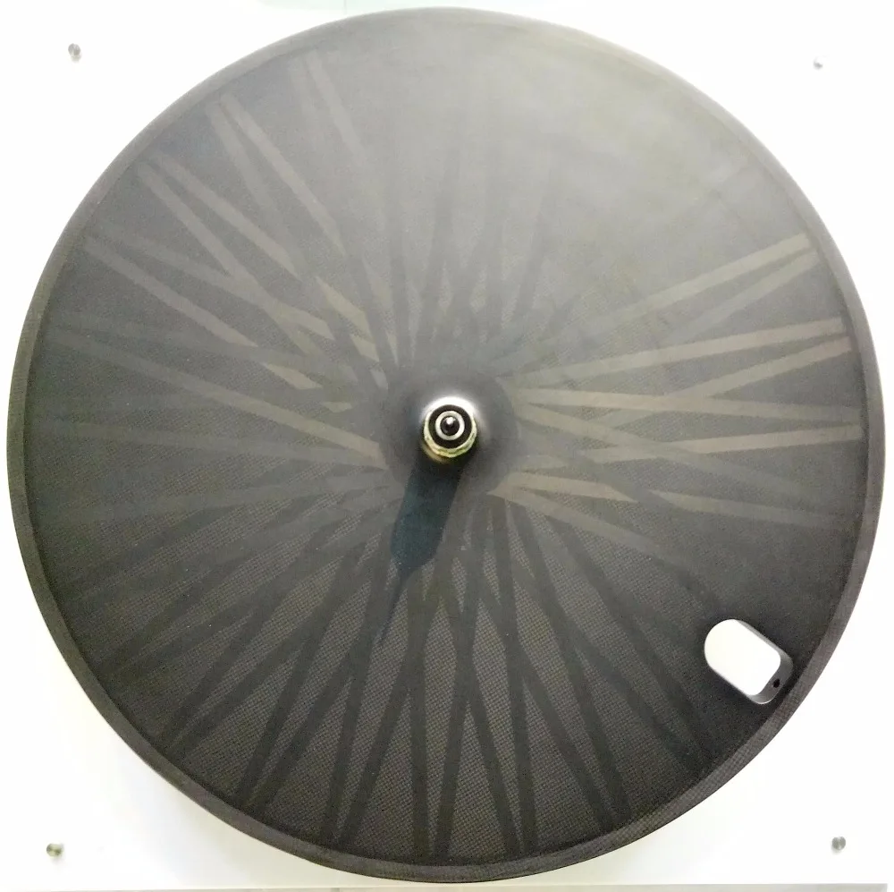 Best Full carbon bike disc wheel,For Track bike/Triathlon bike/ Time Trial bike carbon disc wheel,switchable between road/track model 1