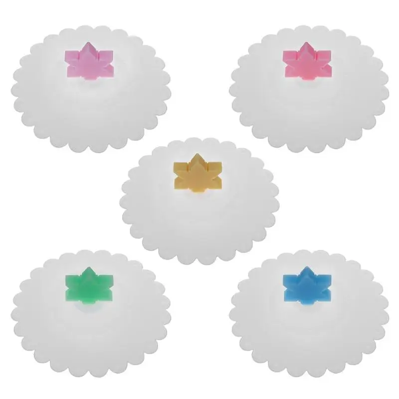 

Silicone Cup Lid Reusable Anti-dust Leakproof Insulation Cup Cover Silicone Cup Cover Coffee Suction Seal Lid Cap