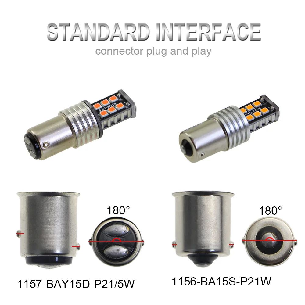 KEIN 2 шт. 15SMD 6000k P21w 1156 ba15s задний фонарь заднего хода 1157 bay15d P21/5W светодиодный