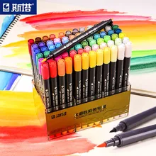 STA 12-80 Colors Double Head Artist Soluble Colored Sketch Marker Brush Pen Set For Drawing Design Paints Art Marker Supplies