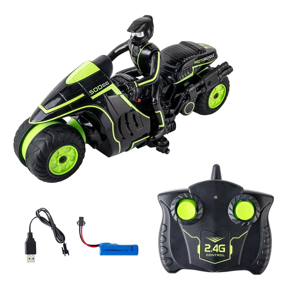 

1:18 2.4Ghz Racing 4 Channel RC Motorcycles 2 Wheels Rapid Drift 360 Degree Rotation rc Stunt Motorcycle Eelectric Vehicle Gift