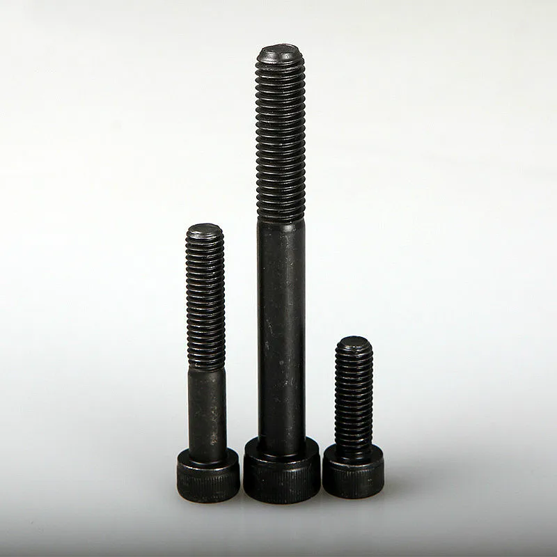 DIN912 винты с шестигранной головкой класса 12 9 черные M5 * 6/8/10 .. 130 мм|head cap screw|m5 screwm5 hex