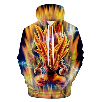 

2018 Brand Hoodie New Arrival Fashion Dragon Ball Z Goku Hoodies Men 3D Casual Men Women Hooded Sweatshirt Pullovers Streetwear