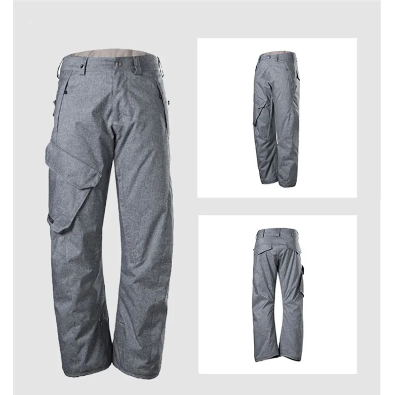 Gsou التزلج للرجال الجليد السراويل للتزلج للماء تماما موتو الشتاء للتزلج الرياضة على الجليد يندبروف الرياضية