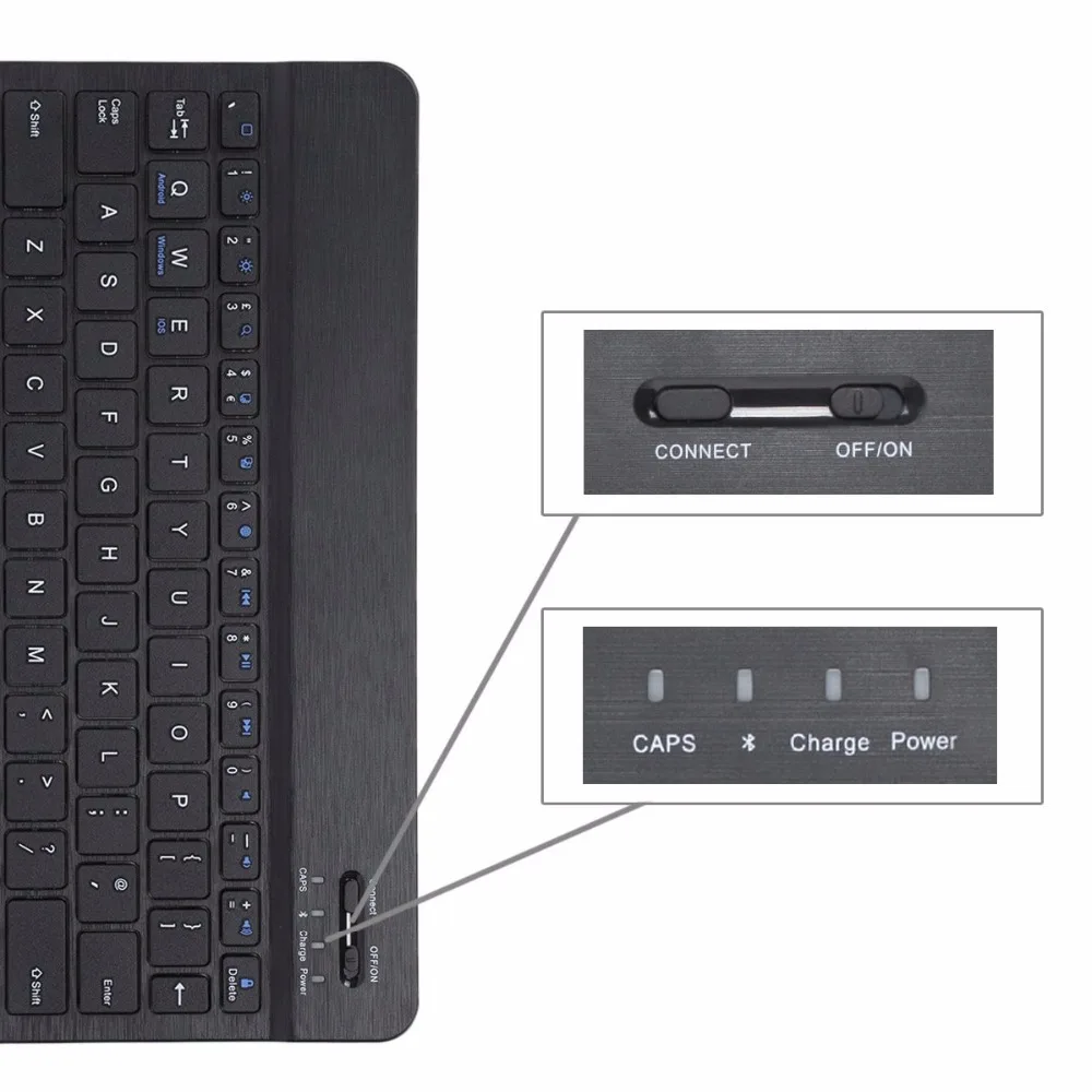 Kemile Bluetooth клавиатура чехол для Huawei MediaPad T3 10 AGS L09 L03 9 6 Планшет тонкий умный кожаный