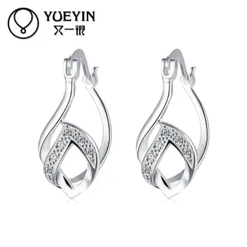 

2016 New coming Silver plated earrings Trendy jewelry Luxurious Hot Sale jewelry High Quality Christmas gifts nausnice