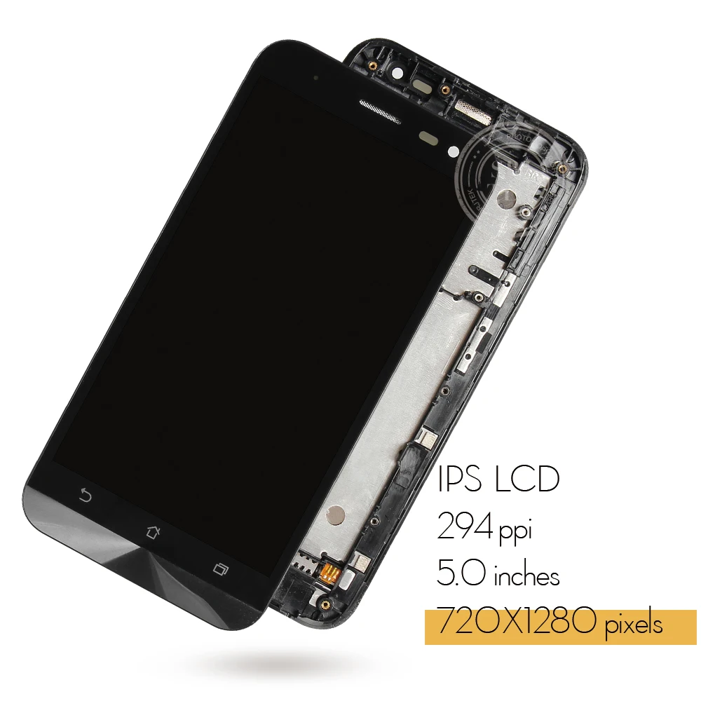 Tanie Oryginał dla ASUS Zenfone 2 Laser ZE500KL wyświetlacz LCD ekran dotykowy z ramką ASUS ZE500KL ZE500KG Z00ED wyświetlacz gwarancja