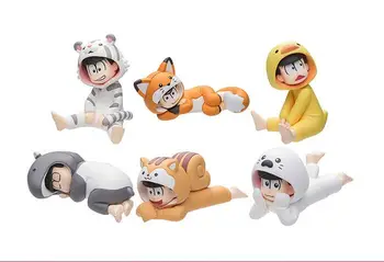 

6pcs/set Matsuno Osomatsu Matsuno Karamatsu Osomatsu San Doll Cartoon Anime Action Figure PVC toys Collection figures