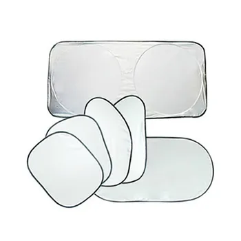 

6Pcs Car Sun Shade Folding Silvering Reflective Window Visor Shield Cover Sunshades windshield roof car sunscreen 19May27