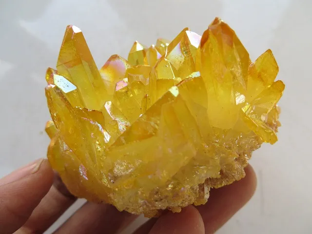 Natural Yellow Quartz Crystal Titanium Crystal Cluster Specimens Reiki 169g Reiki Reiki Crystals Aliexpress