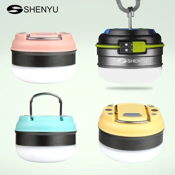 

SHENYU Mini LED Camping Lantern AAA Rechargeable Battery Tent Light Portable Outdoor Hiking Lamp for Emergency
