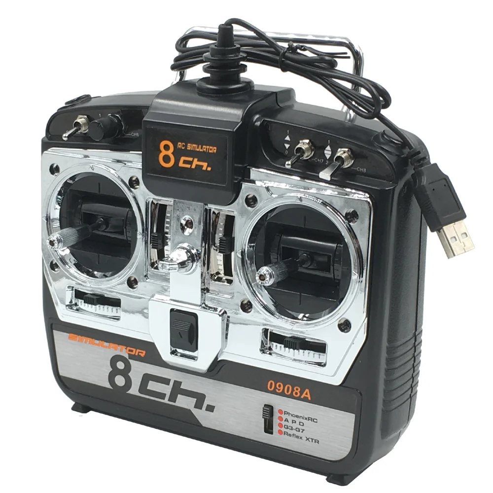 

8CH RC Simulator Real Flight Helicopter 3D airplane MultiCopter Quad Simulator JTL0908A for Rc Drone Mode 2