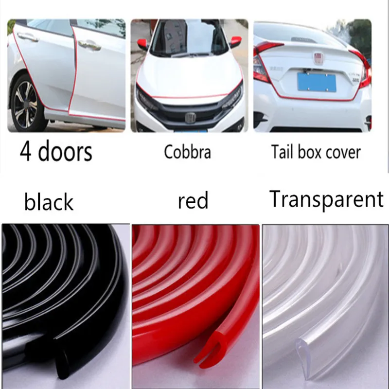 

Car Door Styling anti-scratch strip invisible door seal crash bar for mazda 3 6 2 5 CX-5 cx5 CX-7 CX-3 323 ATENZA Accessories