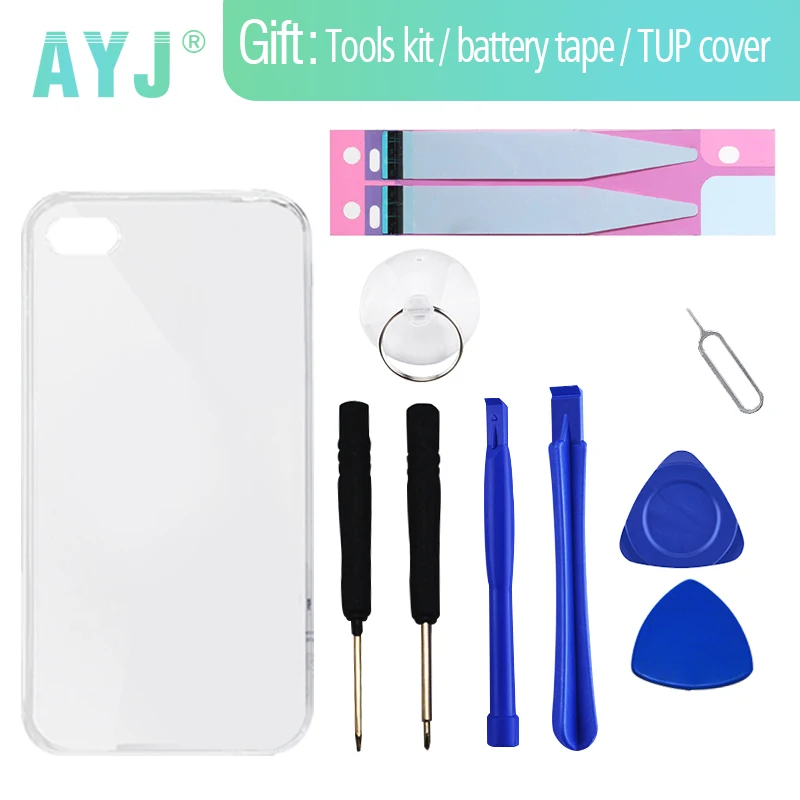 AYJ Original Battery For iphone 6 6G 6S Plus Real Capacity mobile phone replacement battery with free Case+Tools Kit 0 cycle