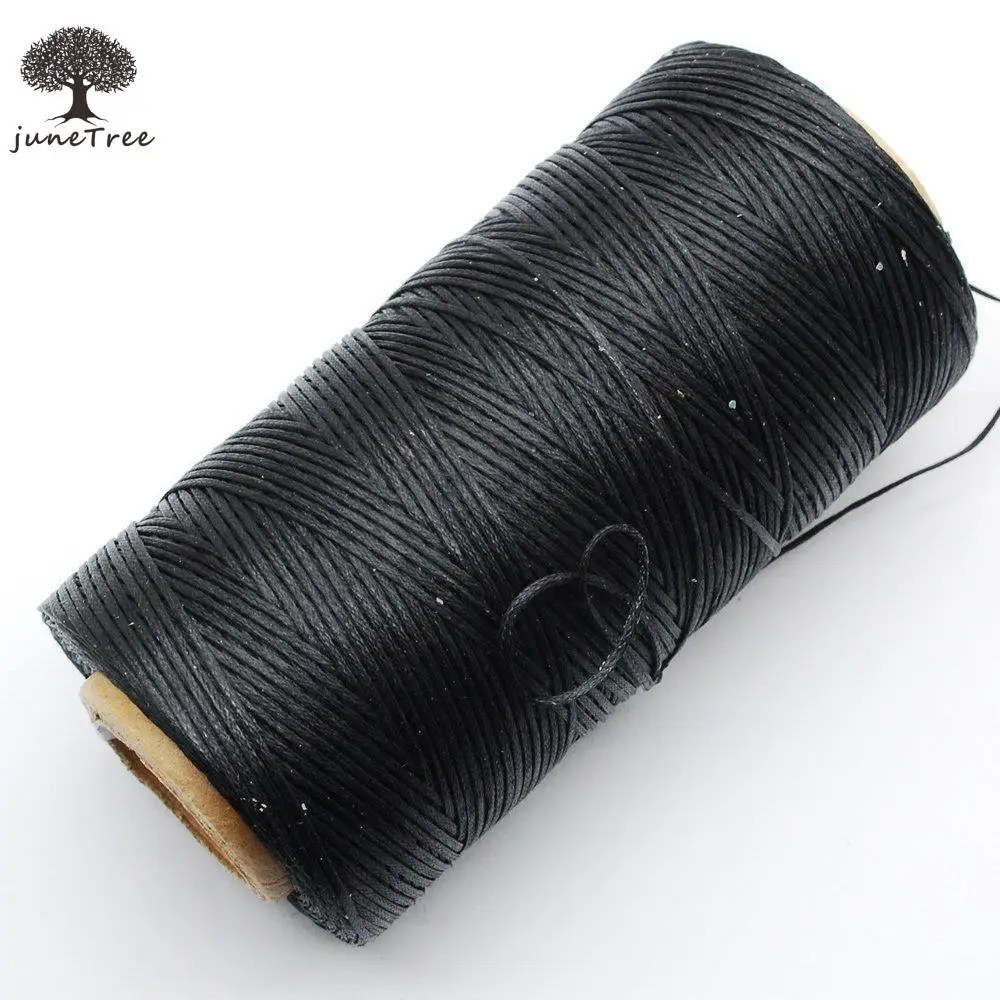 

Passion 284yrd Black Leather Sewing Waxed Thread 150d 1mm Leather Hand Stitching 125g
