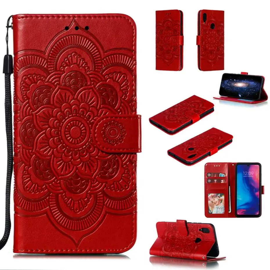 3D рельефный кожаный флип-чехол для Xiao mi Red mi 6 6 Pro Note 7 mi A2 Lite чехол для телефона для Xiao mi CC9 E 8 9 SE Lite Pro Note 10 Capa